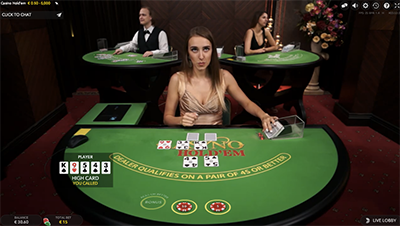 Live Casino Hold'em by Evolution Gaming